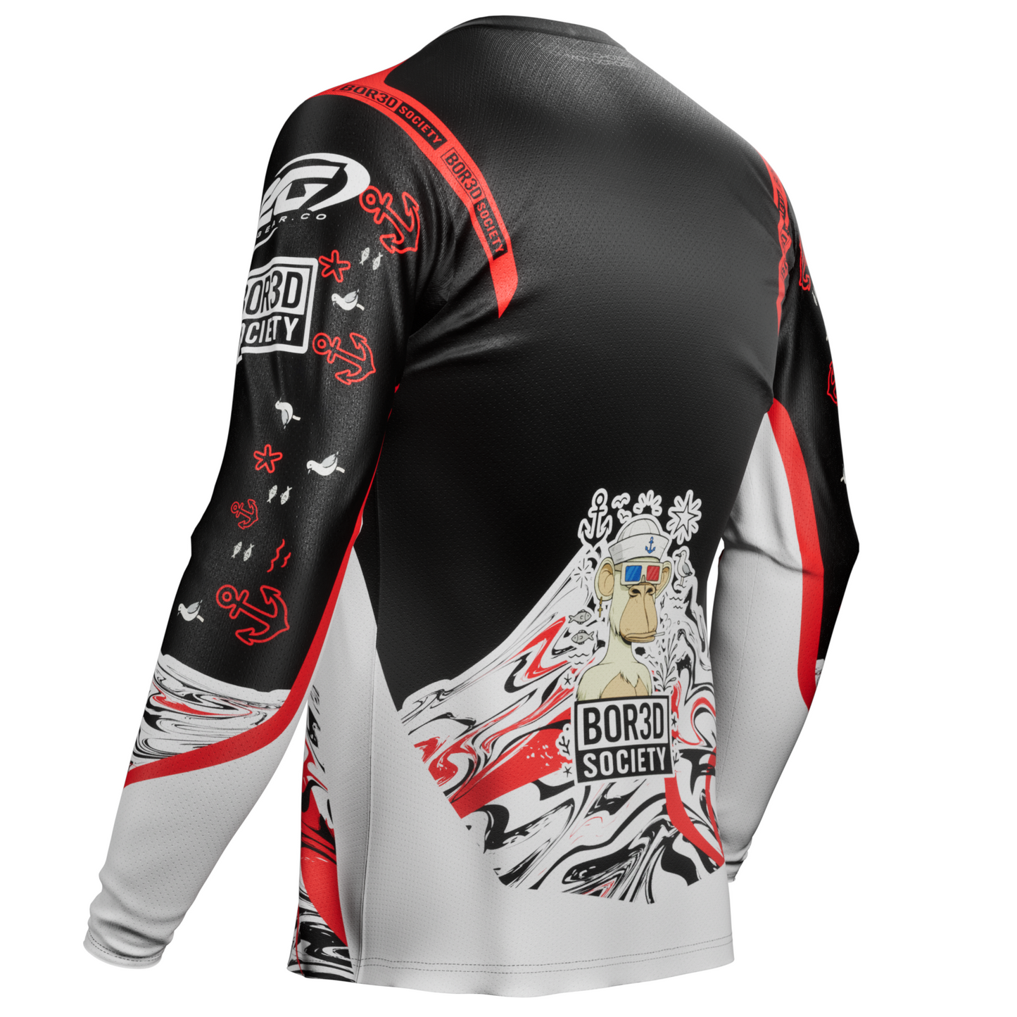 MX JERSEY BOR3D X 2G RED/BLACK