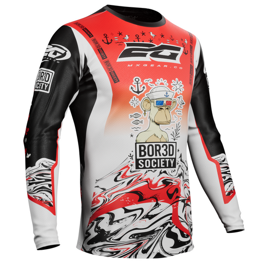 MX JERSEY BOR3D X 2G RED/BLACK