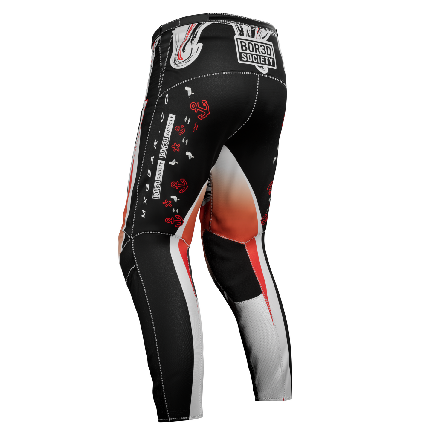 MX PANT BOR3D X 2G RED/BLACK