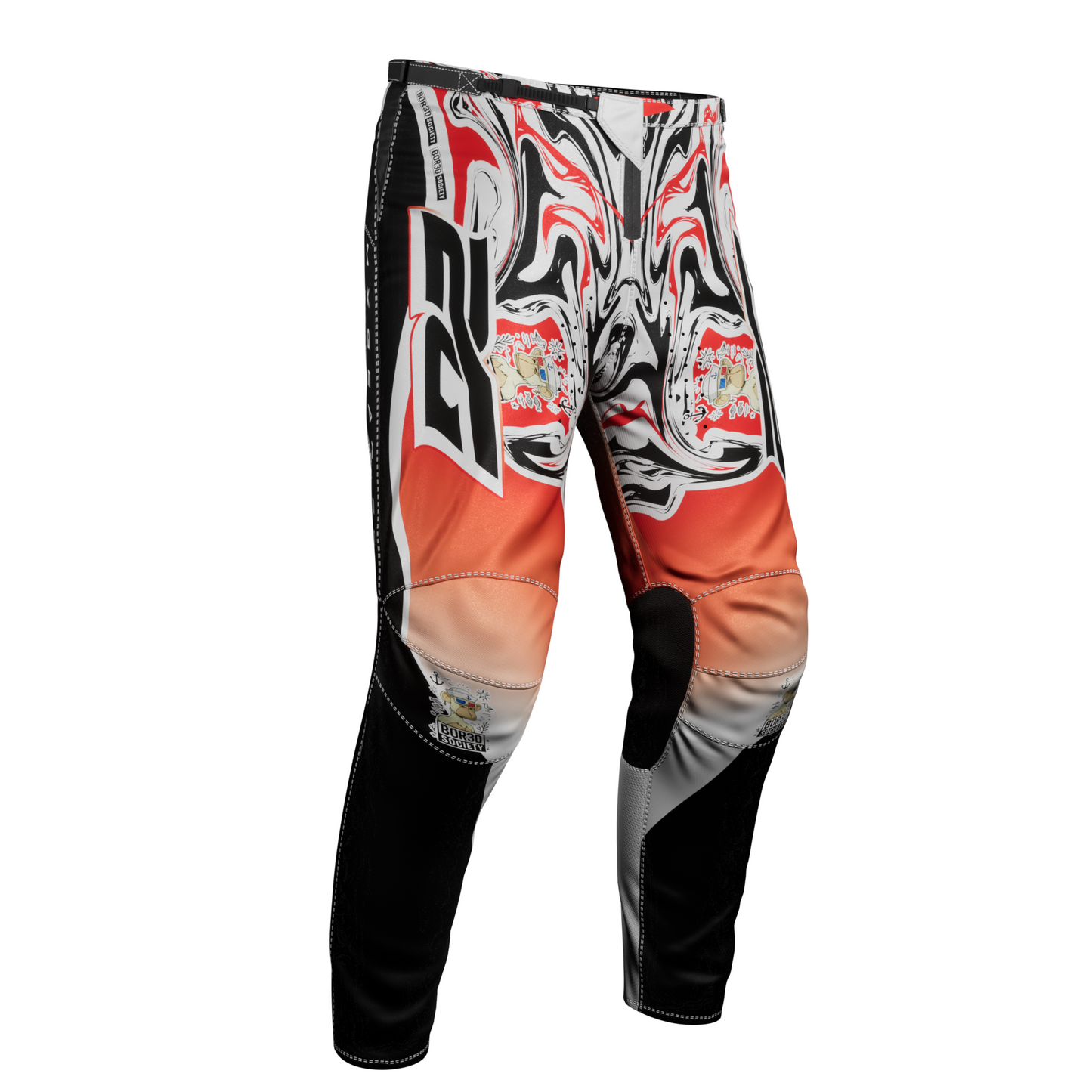 MX PANT BOR3D X 2G RED/BLACK
